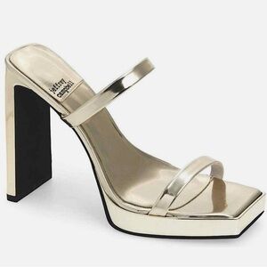 NEVER WORN Jeffrey Campbell Platforms- Gold